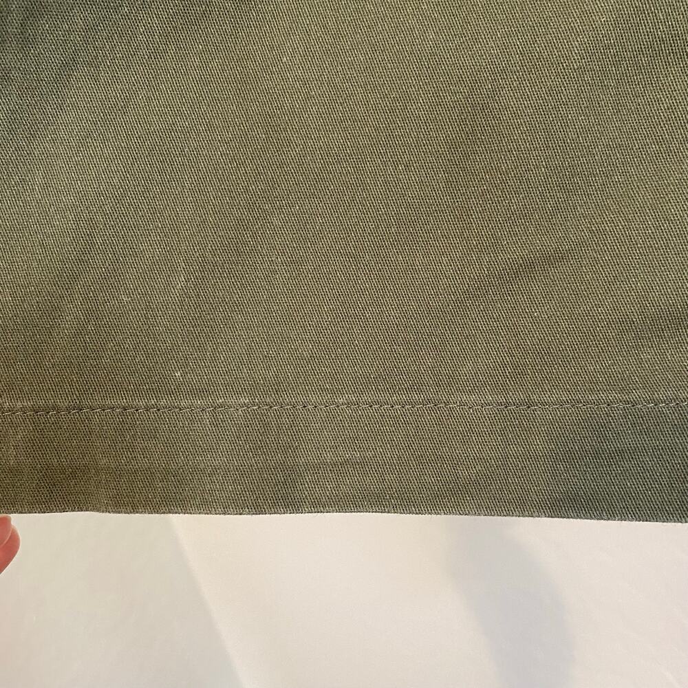 Albion Fit Hamptons Dress Womens Sz XS Olive Green Canvas Utility Stretch Short - Picture 4 of 7